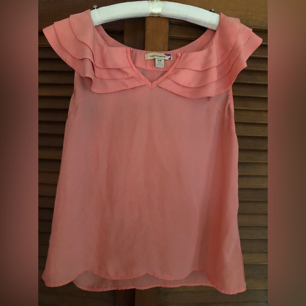 Lightweight orange blouse
